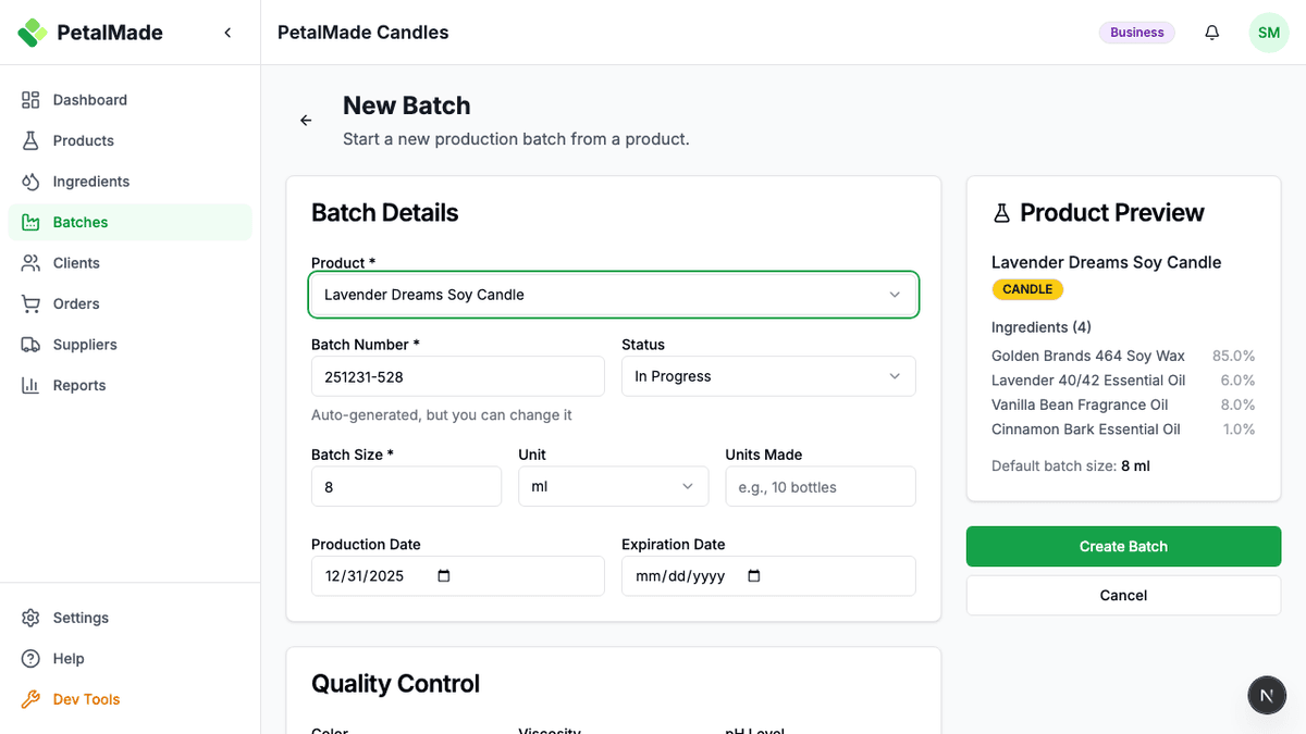 Batch Tracking That Works